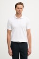 Trussardi polo męskie bawełniane z elastanem biały G5008000124N