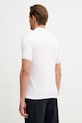 Odzież Trussardi polo męskie bawełniane z elastanem G5008000124N biały