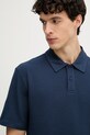 Trussardi polo męskie z bawełną granatowy G5058000102N
