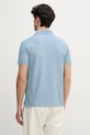 Odzież Trussardi polo męskie z dodatkiem jedwabiu G5098000140N niebieski