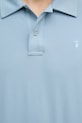 Trussardi polo męskie z dodatkiem jedwabiu G5098000140N niebieski