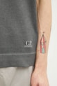 C.P. Company polo bawełniane szary 20CMKN204A110646S
