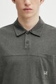 Bavlněné polo tričko C.P. Company šedá 20CMPL201A110643P
