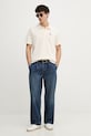 Calvin Klein Jeans polo pentru bărbați, din bumbac LV04RF209G bej SS26