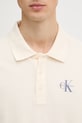 Calvin Klein Jeans polo pánské bavlněné LV04RF209G béžová