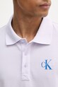 Calvin Klein Jeans polo tričko pánske bavlnené LV04RF209G fialová