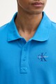 Calvin Klein Jeans polo męskie bawełniane LV04RF209G niebieski
