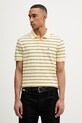 Calvin Klein Jeans polo męskie bawełniane żółty LV04RF216G