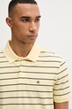 Calvin Klein Jeans polo męskie bawełniane żółty LV04RF216G