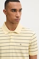 Calvin Klein Jeans polo męskie bawełniane żółty LV04RF216G