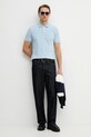 United Colors of Benetton polo bawełniane 3089J3179. niebieski SS26