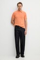United Colors of Benetton polo bawełniane 3089J3179. pomarańczowy SS26