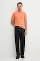 United Colors of Benetton polo bawełniane 3089J3179. pomarańczowy SS26
