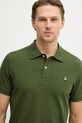 United Colors of Benetton polo bawełniane zielony 3089J3179.