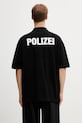 Odzież Vetements Polizei polo bawełniane męskie ME76PO226B czarny