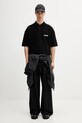 Vetements Polizei polo bawełniane męskie ME76PO226B czarny