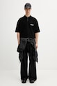 Vetements Polizei polo bawełniane męskie ME76PO226B czarny