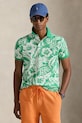 Памучна тениска с яка Polo Ralph Lauren 710B13529 зелен