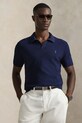 Polo Ralph Lauren polo z domieszką lnu regular granatowy 710B13891
