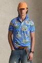 Polo Ralph Lauren polo bawełniane wzorzyste niebieski 710B14509