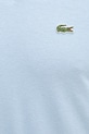 Lacoste polo tričko s prímesou ľanu pánske PH2449 modrá