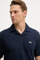 Lacoste polo z dodatkiem lnu granatowy PH2449