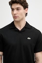 Lacoste polo męskie z dodatkiem lnu czarny PH2449