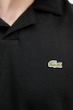 Lacoste polo męskie z dodatkiem lnu PH2449 czarny
