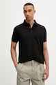 Karl Lagerfeld polo pánské s bavlnou černá 562235.745019