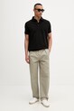 Karl Lagerfeld polo pánské s bavlnou 562235.745019 černá SS26