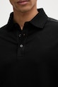 Karl Lagerfeld polo pánské s bavlnou 562235.745019 černá