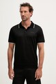 Karl Lagerfeld polo męskie bawełniane czarny 562200.745080