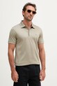Karl Lagerfeld polo męskie bawełniane zielony 562200.745002