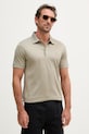 Karl Lagerfeld polo męskie bawełniane zielony 562200.745002