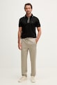 Karl Lagerfeld polo męskie bawełniane 562200.745002 czarny SS26