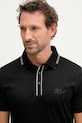 Karl Lagerfeld polo męskie bawełniane czarny 562200.745002