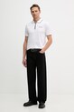 Bavlnené polo tričko Karl Lagerfeld 562200.745003 biela SS26