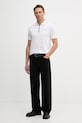 Bavlnené polo tričko Karl Lagerfeld 562200.745003 biela SS26