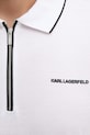 Bavlnené polo tričko Karl Lagerfeld 562200.745003 biela