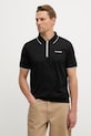 Bavlněné polo tričko Karl Lagerfeld hladký černá 562200.745003