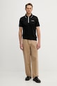 Bavlněné polo tričko Karl Lagerfeld 562200.745003 černá SS26