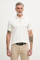 Karl Lagerfeld polo pánské bavlněné s elastanem béžová 562221.745021