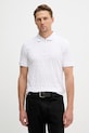 Bavlnené polo tričko Karl Lagerfeld jednofarebný biela 562203.745008