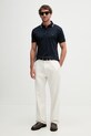 Tommy Hilfiger polo męskie bawełniane MW0MW43144 granatowy SS26