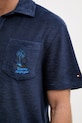 Tommy Hilfiger polo pánské s bavlnou SUMMER MW0MW42773 námořnická modř