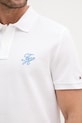 Tommy Hilfiger polo pánské bavlněné SUMMER MW0MW43046 bílá
