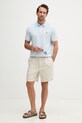 Tommy Hilfiger polo pánské bavlněné SUMMER MW0MW43046 modrá SS26