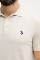 U.S. Polo Assn. polo da uomo in cotone COMBED SS MUP3709 beige