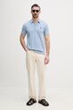U.S. Polo Assn. polo męskie bawełniane COMBED SS MUP3709 niebieski SS26