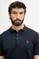 U.S. Polo Assn. pánské bavlněné polo COMBED SS námořnická modř MUP3709